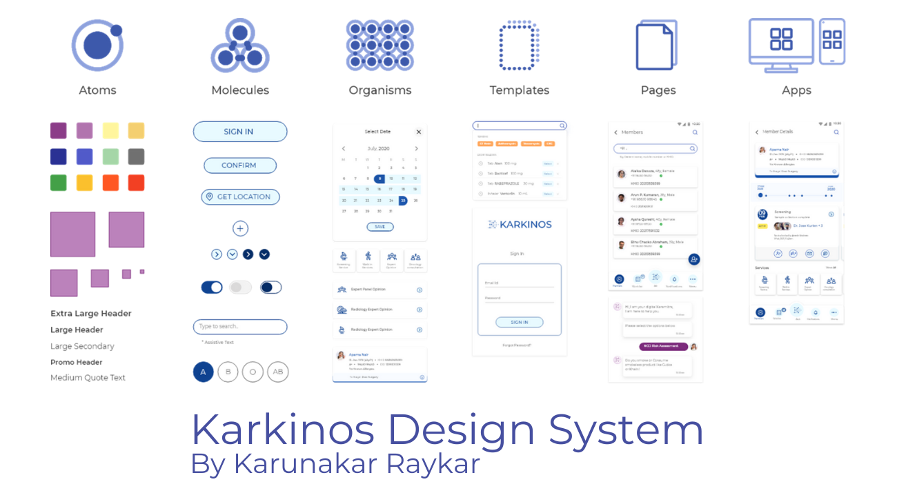 Karkinos Design System – Towards creating a care collaboration and person centered application suite